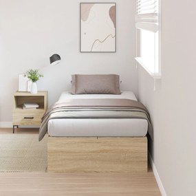 Struttura letto  rovere sonoma 90x190 cm