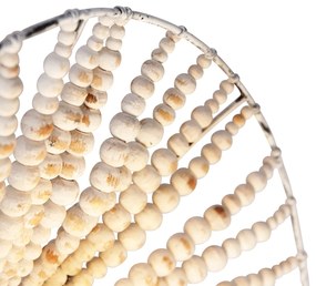 Applique da parete orientale beige con perline - Moti