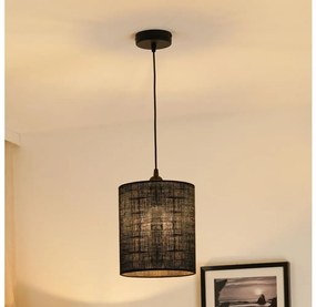 Brilagi - Lampadario a cavo TUBES 1xE27/15W/230V Ø 20 cm nero