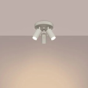 Sollux SL.1497 - Faretto RING 3xGU10/10W/230V color crema