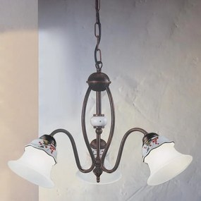 Ferroluce Classic Ferrara 3-light chandelier C194-3