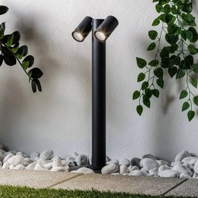 Lampioncino da giardino Tulimar PRIOS, dimmerabile, Nero, Alluminio, Moderno, Lampada da esterni