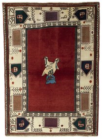 Gabbeh Tappeto persiano 120 x 170 Rosso (Iran) Annodato A Mano