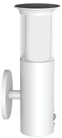 Applique Solare Bianca in Acciaio con Sensore di Movimento IP54 Colore Bianco Naturale 4.000K