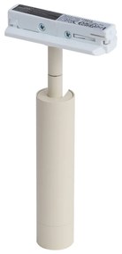 Faretto moderno beige e bianco per sistema a binario monofase - Iconic Ivy
