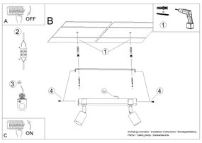 Sollux SL.1344 - Faretto FAGER 2xGU10/10W/230V nero