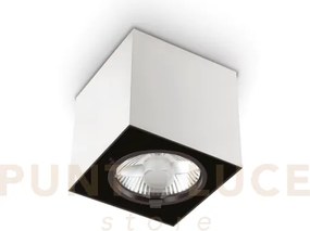 Mood faretto 1 luce attacco gu10 bianco 15x15cm lampadina inclusa o...