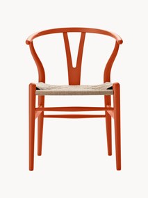Sedia in legno con seduta intrecciata CH24 Wishbone Chair