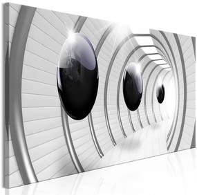 Quadro Space Tunnel (1 Part) Narrow  Colore bianco e nero, Dimensioni e Misure 135x45