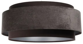 Lampadario a sospensione con filo DOBLO 1xE27/60W/230V marrone/argento d.60 cm