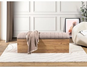 Panca in colore beige e naturale Oceane - Bobochic Paris