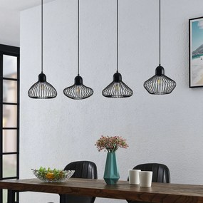 Lampada a sospensione Raelyn Lindby, Nero, Soggiorno / Sala da pranzo, Metallo, Lampada a sospensione