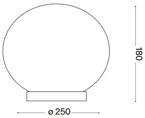 Ideal Lux - Lampada da tavolo LED CANDY 1xG9/3W/230V diametro 25 cm bianco