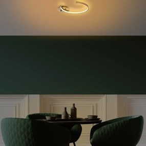 Plafoniera LED in oro 33x46 cm Moon - Opviq lights