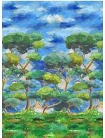 Designers Guild Carta da parati Matsu - Cobalt