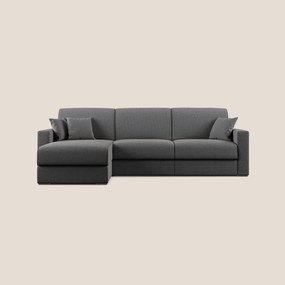 Best Divano letto angolare con penisola in tessuto smacchiabile QuickClean T08 antracite