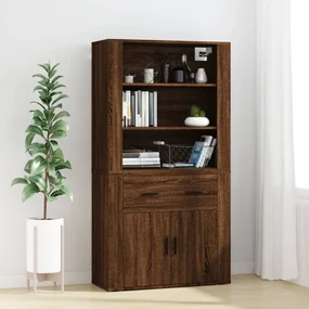 Credenza rovere marrone in legno multistrato
