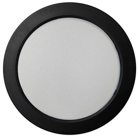 Plafoniera LED ROUND LED/18W/230V 4000K diametro 21,7 cm nero