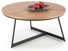 Tavolino KARIDA 41x80 cm beige/nero