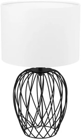 Eglo 43652 - Lampada da tavolo NIMLET 1xE27/40W/230V bianco