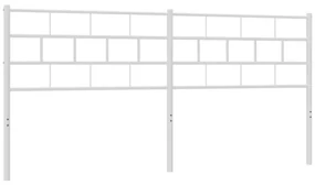Testiera in metallo bianco 193 cm