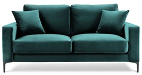 Divano in velluto blu turchese, 158 cm Harmony - Kooko Home