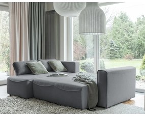 Divano letto angolare grigio (variabile) Homely Tommy - Miuform