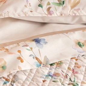 Lenzuola matrimoniali Flores Biancoperla  Colore Multicolor, Dimensioni e Misure Matrimoniale