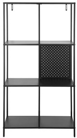 Libreria in metallo nero 75x144 cm Charleston - Støraa