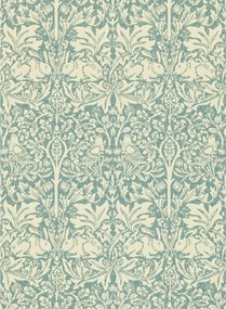 Morris & Co Carta da parati Brer Rabbit - Slate/ Vellum
