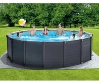 INTEX Set Piscina Fuori Terra Graphite Gray Panel 478x124 cm 93291