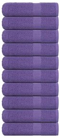 Asciugamani Doccia 10 Pz Viola 70x140 Cm 360 G/m² 100% Cotone /