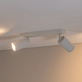 Argon Faretto da soffitto Sado, bianco, acciaio, orientabile, a 2 luci