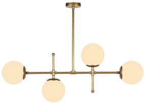 Lampada a sospensione di colore oro, altezza 57 cm Kruva - Squid Lighting