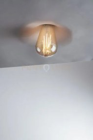 Incasso eva bianco 1 luce attacco e27 18x1,3cm in gesso verniciabile