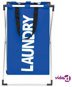 vidaXL Portabiancheria Blu