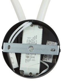 Lampada da parete moderna nera con LED dimmerabile a 3 livelli - Keri
