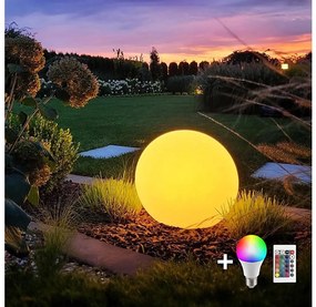 LED RGB Dimmerabile per esterni lampada GLOBO 1xE27/8,5W/230V diametro 60 cm IP44 +TC