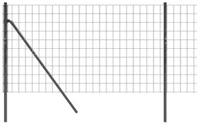 Recinzione Metallica Antracite 1x10 m in Acciaio Zincato