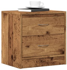 Comodino Legno Vecchio 40x30x40 Cm İn Truciolato /
