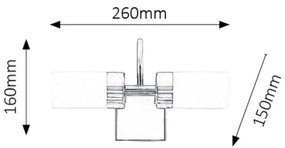 Rabalux 5714 - Applique a LED da bagno BETTY 2xLED/4W/230V cromo lucido