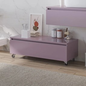 Composizione bagno con mobile a rotelle e mobile sospeso 100 cm | KAM-KK1002 - KAMALU