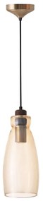 Lampadario a sospensione con filo VETRO 1xE27/60W/230V