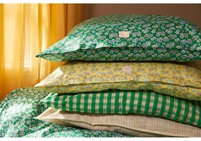 Biancheria da letto singola in cotone sateen verde 140x200 cm Pleasantly - JUNA