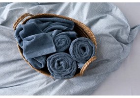 Asciugamano in spugna di cotone blu Cina, 100 x 50 cm Comfort Organic - Södahl