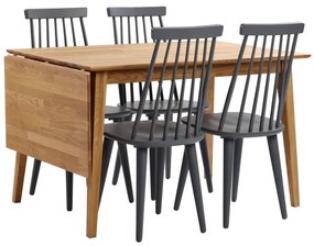 Tavolo da pranzo pieghevole in rovere naturale , 120 x 80 cm Filippa - Rowico