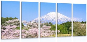 Quadri 5 pezzi – Vulcano Fuji