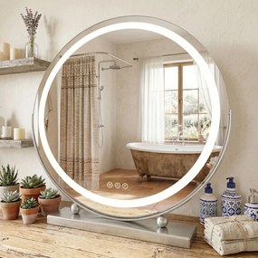 Specchio LED MAKE-UP Chrome 50 cm