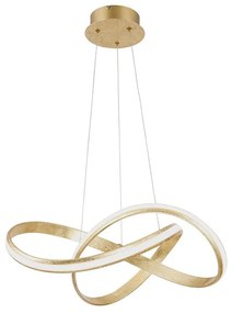 Lampada a sospensione di design dorata con LED 60 cm - Belinda