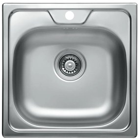 ALVEUS 1074634 - Lavello della cucina ALLUX 48x48 cm opaco acciaio/raso